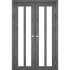 Дверь Torino TR-05 со стеклом сатин Дуб марсала
