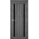 Дверь Oristano OR-02 с черным стеклом Эш-вайт