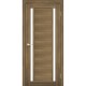 Дверь Oristano OR-04 со стеклом бронза Сталь кортен