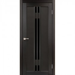 Дверь Valentino Deluxe VLD-05 с черным стеклом Венге Дверь Valentino Deluxe VLD-05 с черным стеклом Венге