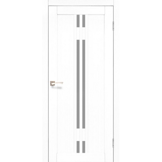 Дверь Valentino Deluxe VLD-05 со стеклом бронза Белый перламутр