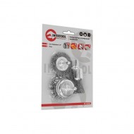 Набор щеток проволочных для дрели 1/4 3 шт. Intertool BT-0300