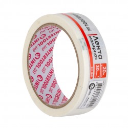 Малярная лента 30 мм 20 м белая Intertool DM-3021