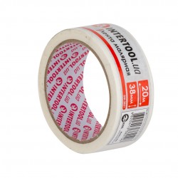 Малярная лента 38 мм 20 м белая Intertool DM-3821