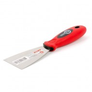 Шпатель из нержавеющей стали 65 мм Профи Intertool KT-2606