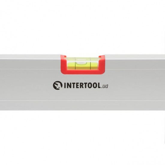 Уровень строительный 600 мм 3 глазка сечение 22х59 мм Профи Intertool MT-1132