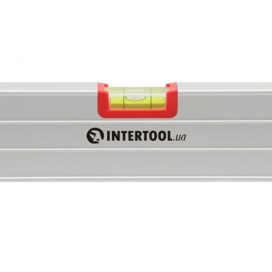 Уровень строительный 600 мм 3 глазка сечение 23х58 мм Intertool MT-1142