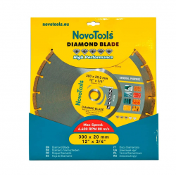 Диск алмазный 300мм 20 мм Турбо NovoTools Standart Диск алмазный 300мм 20 мм Турбо NovoTools Standart