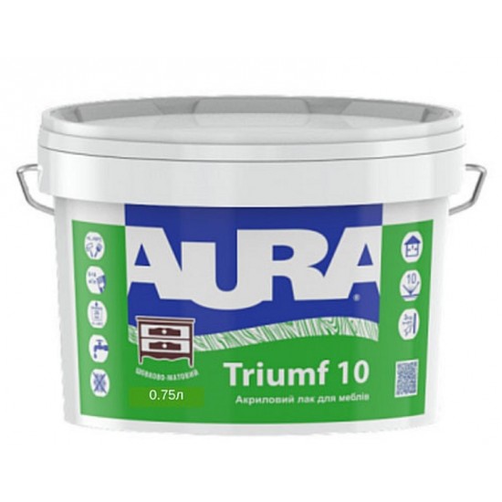 Акриловый лак для мебели Аура Triumf 10 0.75 л