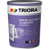 Эмаль акриловая для окон и дверей TRIORA белая 0.4л