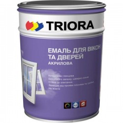 Эмаль акриловая для окон и дверей TRIORA белая 0.4л Эмаль акриловая для окон и дверей TRIORA белая 0.4л