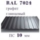 Профнастил ПС 10 Графит 7024 1,5 х 1,20 х 0,4 мм