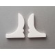 Декор заглушка для алюминиевого карниза для штор К3 белая комплект 2 шт