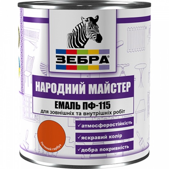 Эмаль ПФ-115 Черная рябина ЗЕБРА 590 2.8 кг Эмаль ПФ-115 Черная рябина ЗЕБРА 590 2.8 кг
