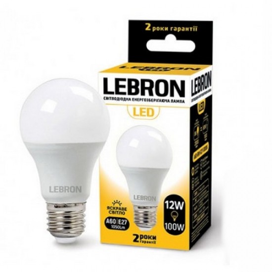 LED лампа с датчиком движения 12W E-27-E-40 Lebron 4100К 11-11-88