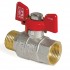 Кран шаровый 1 KOER ГШБ ВН KR0184 белая бабочка KR0184