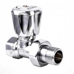 Кран прямой вентильный с накидной гайкой 1/2 хром KOER KR903 (KR0004) Кран прямой вентильный с накидной гайкой 1/2 хром KOER KR903 (KR0004)