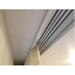 Карниз для штор пластиковый потолочный трехрядный ОМ3 2.10 м