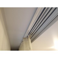 Карниз для штор пластиковый потолочный трехрядный ОМ3 2.50 м