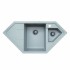 Мойка гранитная матовая двойная 990х500х210мм Platinum PANDORA 9950