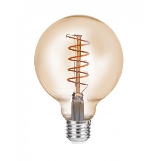 LED лампа Velmax V-Filament Amber-G95-Спираль-G 4W E27 2700 K 300 Lm 21-46-54