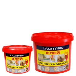 Акриловый клей для плитки и мозаики однокомпонентный Lakrysil белый 1.5кг Акриловый клей для плитки и мозаики однокомпонентный Lakrysil белый 1.5кг