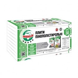 Пенопласт Anserglob EPS-30 М-25 50 мм 1х1