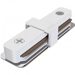 Коннектор прямой для шинопровода к трековому светильнику белый Horoz Straight Connector 096-001-0001