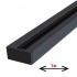 Рейка для трекового светильника 1м черная Horoz Electric Lighting Track 097-001-0001