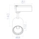 Светодиодный светильник трековый 10W 4200К черный COB LED Horoz Lyon-10 Black 018-020-0010