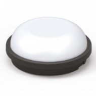 Светодиодный cветильник влагозащищенный черный круглый 15W 6400К SMD LED Horoz Artos-15 400-012-127