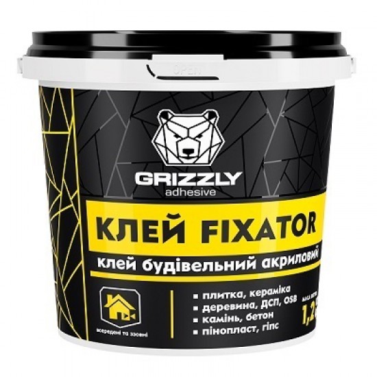 Клей строительный акриловый Grizzly Fixator 3 кг