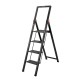 Стремянка стальная 4 ступени Black Slim высота 912 мм Intertool LT-5004