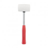 Киянка резиновая белая с металлической ручкой 450г 80мм Intertool HT-0227