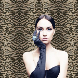 Обои горячего тиснения на флизелиновой основе Duka Турция Tiger Duwar 1.06х10.05 м 19388-3