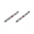 Комплект отверточных насадок PH1, PH2 1/4 60мм уп. 2 шт Intertool VT-0230