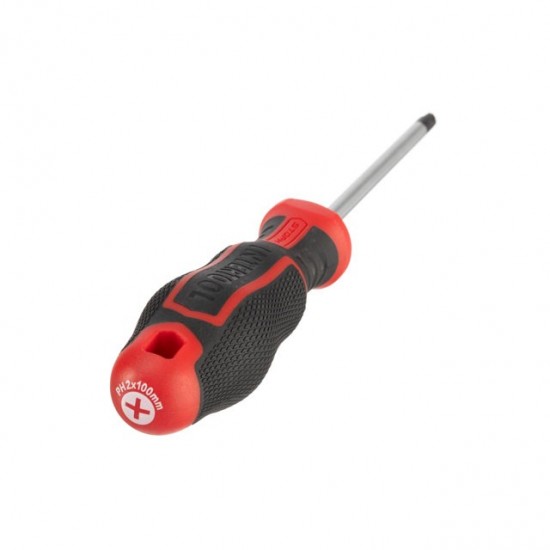 Отвертка крестовая PH2 100 мм Intertool VT-3420