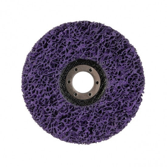 Зачистной диск вспененный абразив фиолетовый 125х22 мм Intertool BT-0603