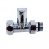 Кран прямой для полотенцесушителя 1/2 KOER KR3074 (набор 2 шт)