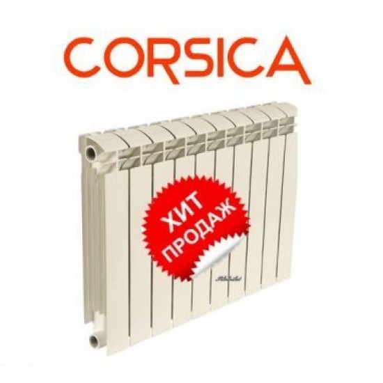 Секция биметаллического радиатора CORSICA 500х76мм 220 Вт 1042363