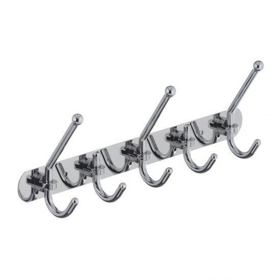 Планка на 5 крючков ZERIX LR201-5 LL1415
