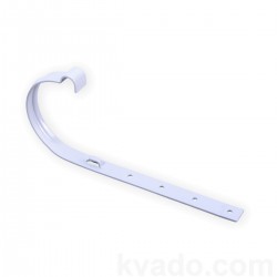Кронштейн желоба металлический RAINWAY d 130 белый
