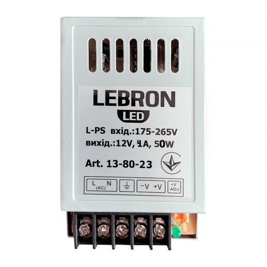 Блок питания для LED лент Lebron L-PS 12V 4A 50W 13-80-23
