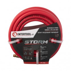 Шланг гибридный профессиональный Intertool STORM 20 атм 6х11мм 10м латунный быстроразъем PT-1761
