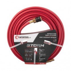 Шланг гибридный профессиональный Intertool STORM 20 атм 6х11мм 30м латунный быстроразъем PT-1763