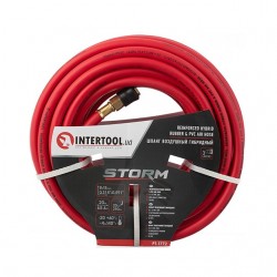 Шланг гибридный профессиональный Intertool STORM 20 атм 8х15мм 20м латунный быстроразъем PT-1772
