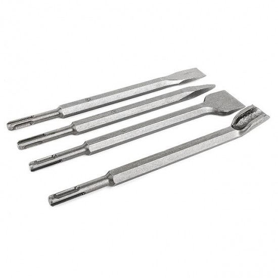 Набор зубил для перфоратора 4шт. Intertool SD-0410