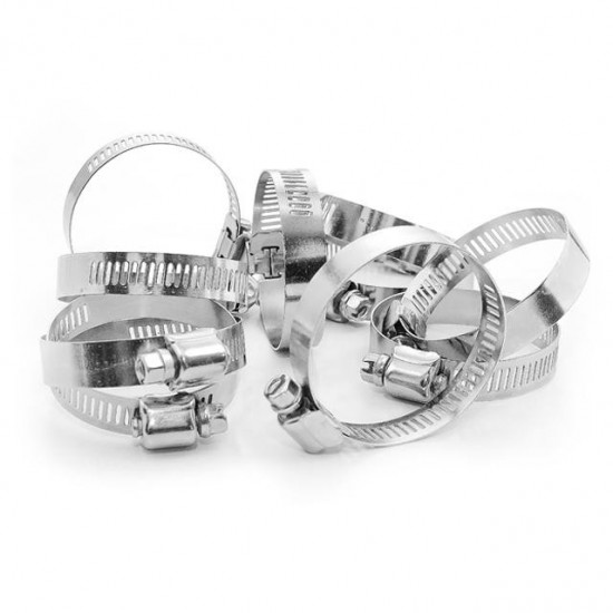Хомут стальной оцинкованный 12,7 мм D 33-57 мм Intertool TC-0133