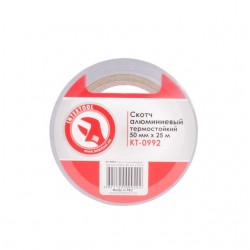 Скотч алюминиевый термостойкий 50мм х 25м Intertool KT-0992