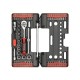 Набор насадок и головок торцевых с трещеткой 57 единиц STORM Intertool VT-3657